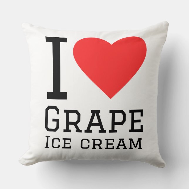 I love grape ice cream cushion (Front)