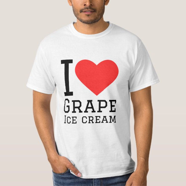 I love grape ice cream T-Shirt (Front)