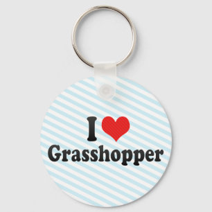I Love Grasshopper Key Ring