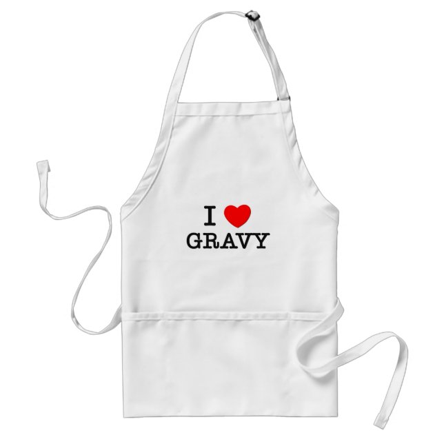 I Love Gravy Standard Apron (Front)