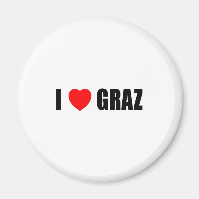 I Love Graz Magnet (Front)