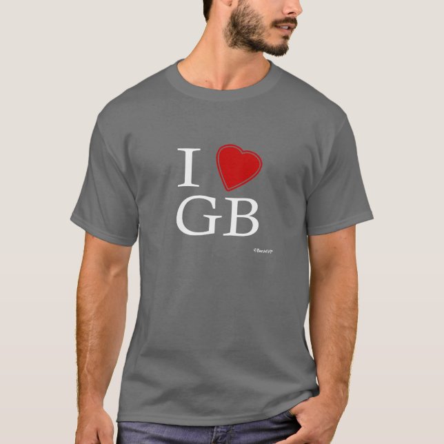 I Love Great Britain T-Shirt (Front)