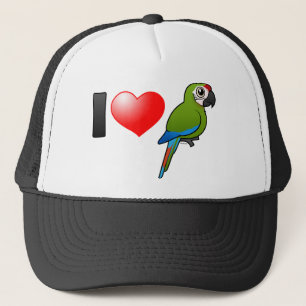 I Love Great Green Macaws Trucker Hat