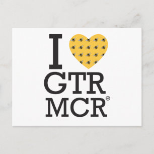 I love Greater Manchester / I heart GTR MCR Postcard