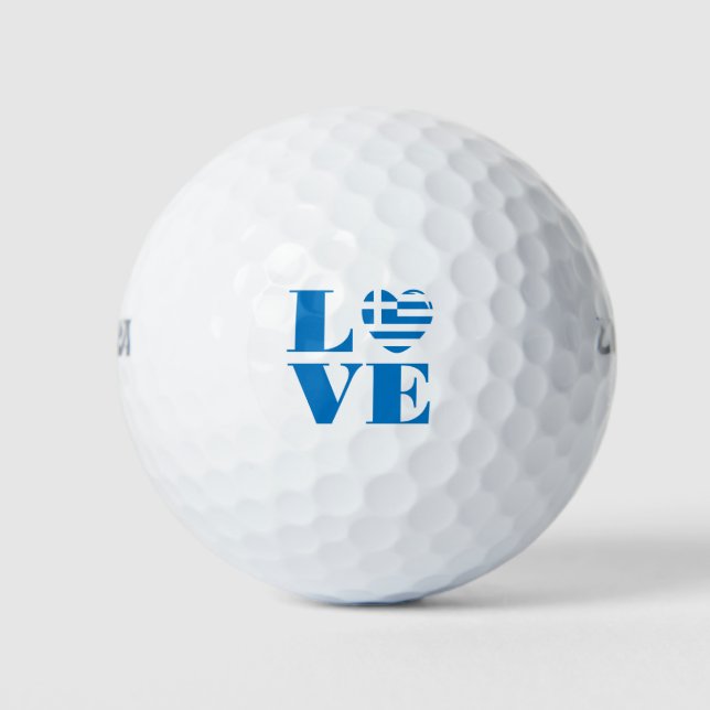 I love Greece Golf Balls (Front)