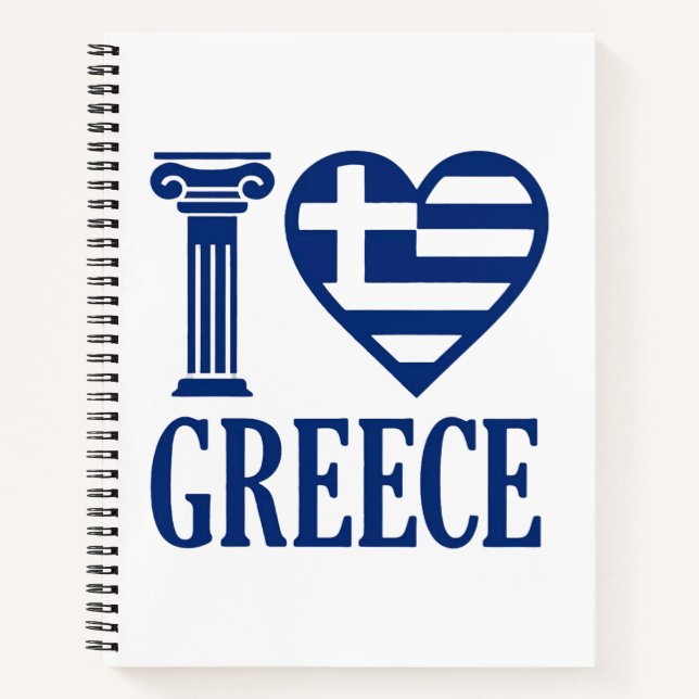 I love Greece Notebook (Front)