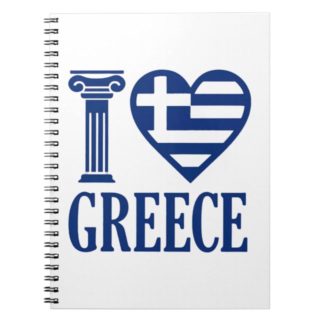 I love Greece Notebook (Front)