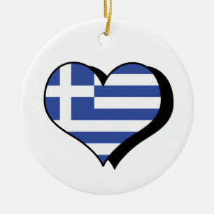 I Love Greece Ornament