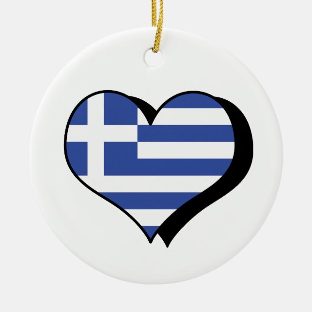 I Love Greece Ornament (Front)