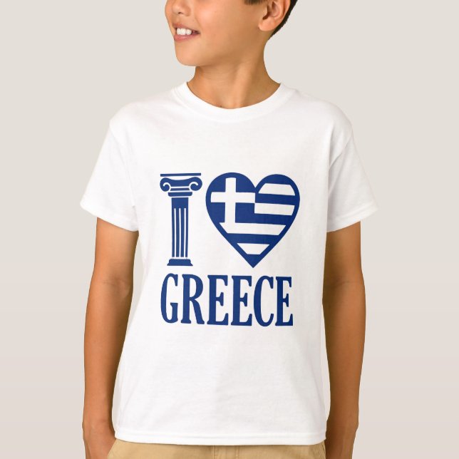 I love Greece T-Shirt (Front)
