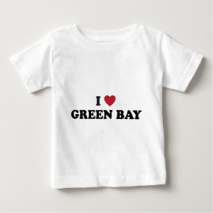 I Love Green Bay Wisconsin Baby T-Shirt