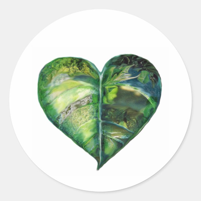 I Love Green Sticker (Front)