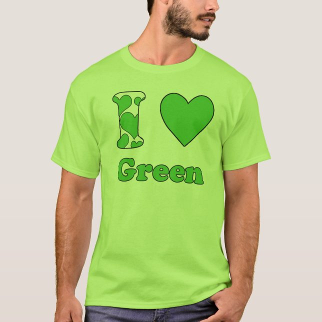 I love Green T-Shirt (Front)