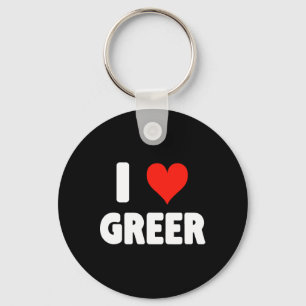 I Love Greer Arizona - Heart - Travel Vacation Sou Key Ring