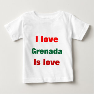 I Love Grenada baby t-shirts