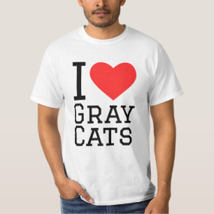 I love grey cats T-Shirt