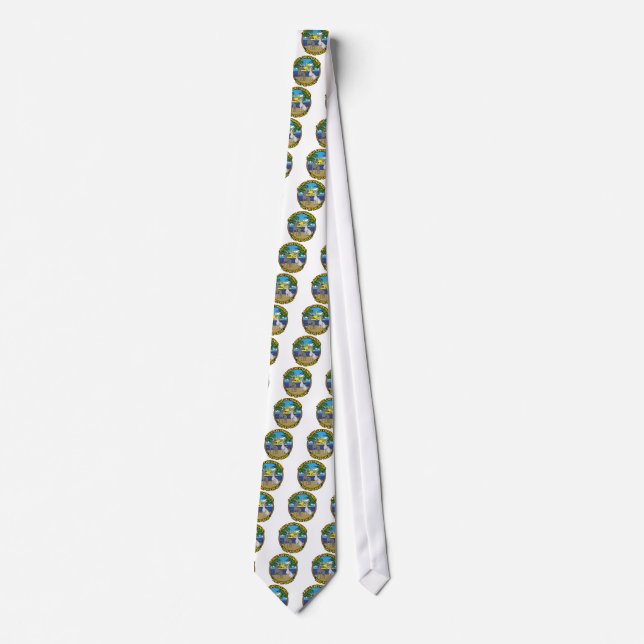 I LOVE GREYHOUNDS THEY'RE GREAT TIE (Front)