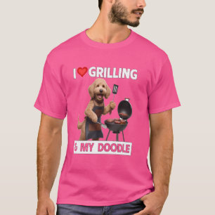 I Love Grilling & My Golden Doodle Cookout BBQ T-Shirt