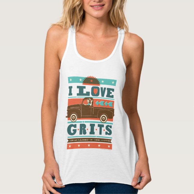 I Love Grits Singlet (Front)