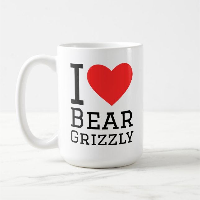 I love grizzly bear coffee mug (Left)