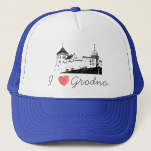 I Love Grodno Belarus Architecture Castle Trucker Hat