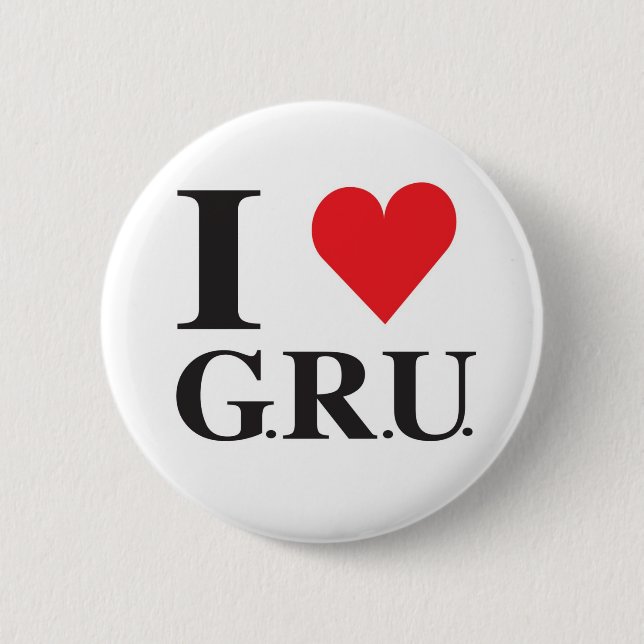 I LOVE GRU button (Front)