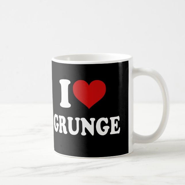 I Love Grunge Coffee Mug (Right)