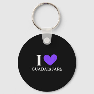 I Love Guadalajara Mexico Vacation  Key Ring