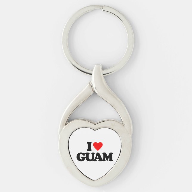 I LOVE GUAM KEY RING (Front)