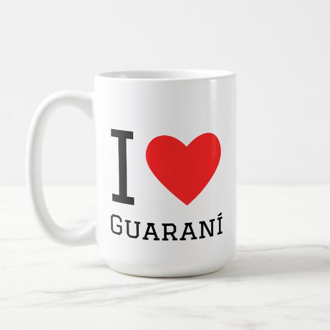 I love guarani coffee mug (Left)