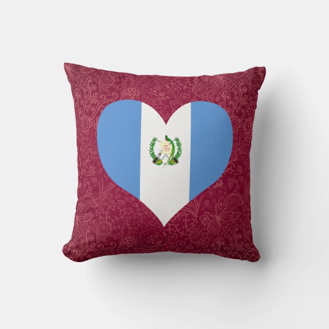 I Love Guatemala Cushion (Front)