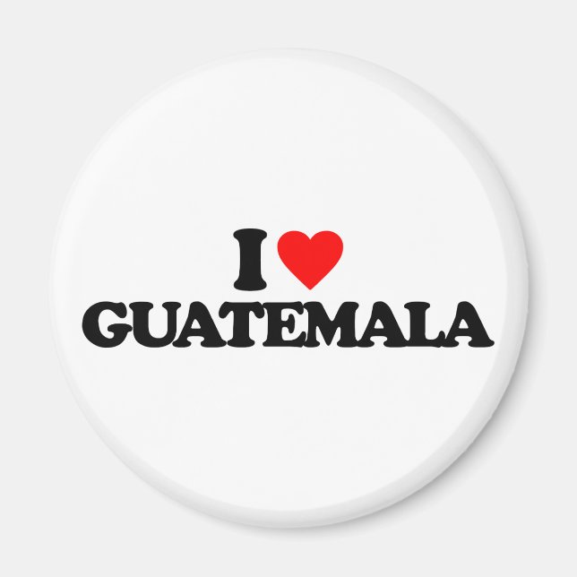 I LOVE GUATEMALA MAGNET (Front)