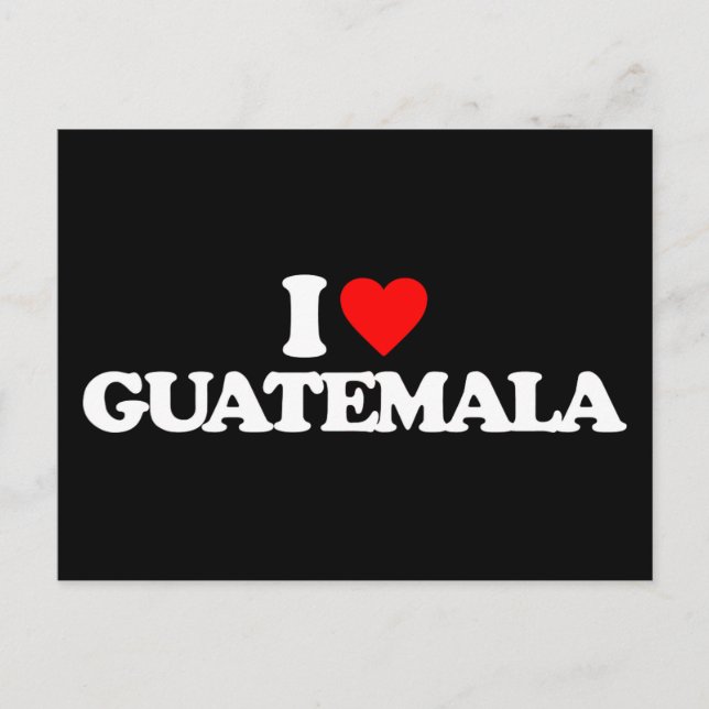 I LOVE GUATEMALA POSTCARD (Front)