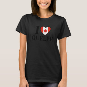 I Love Guelph Canada Heart Flag 1 T-Shirt