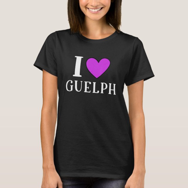 I Love Guelph Canada T-Shirt (Front)