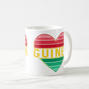 I Love Guinea, Guinean Heart Coffee Mug