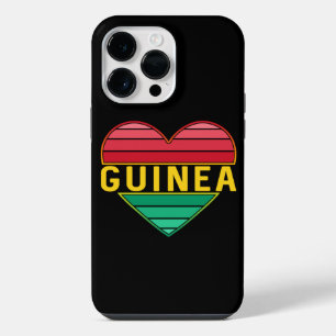 I Love Guinea, Guinean Heart iPhone 14 Pro Max Case