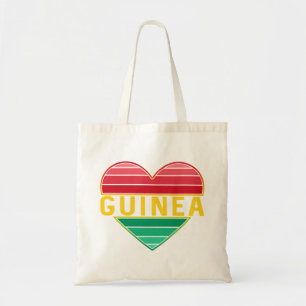 I Love Guinea, Guinean Heart Tote Bag