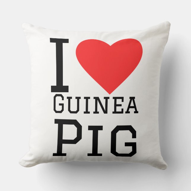 I love Guinea pig Cushion (Front)