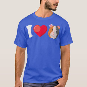 I Love Guinea Pigs Funny Guinea Pigs Gift T-Shirt