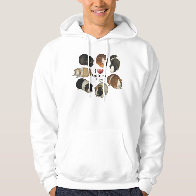 I love guinea pigs Hoodie (Front)