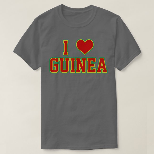 I Love Guinea T-Shirt (Design Front)