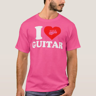 I love guitar Funny Bass Guitar646 T-Shirt
