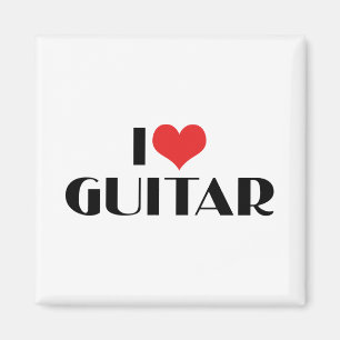 I Love Guitar Magnet