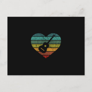 I Love Guitarists With Acoustic Guitar Postcard
