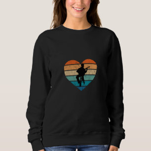 I Love Guitarists With Acoustic Guitar Sweatshirt