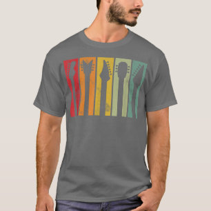 I love Guitars, Guitar Music Lover Retro vintage G T-Shirt