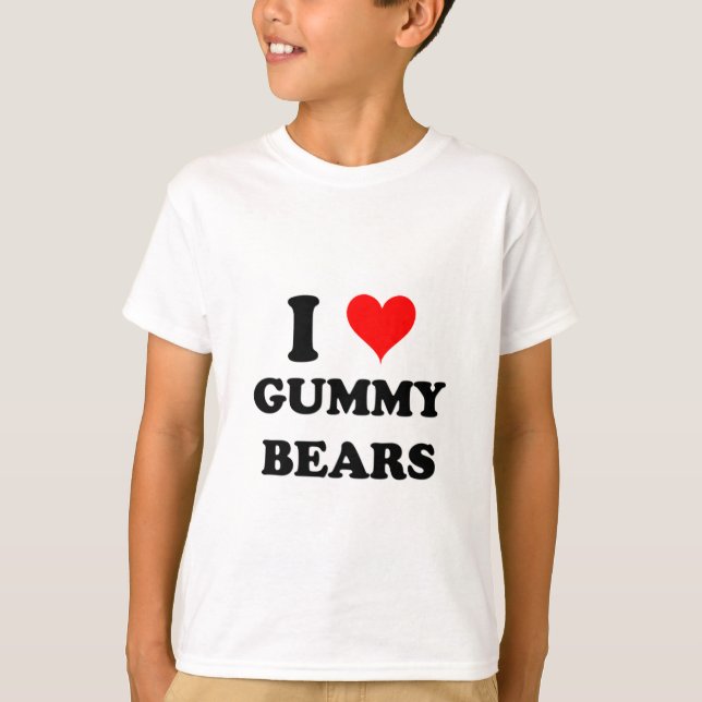 I Love Gummy Bears T-Shirt (Front)