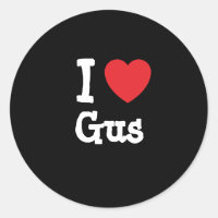 I love Gus heart custom personalised