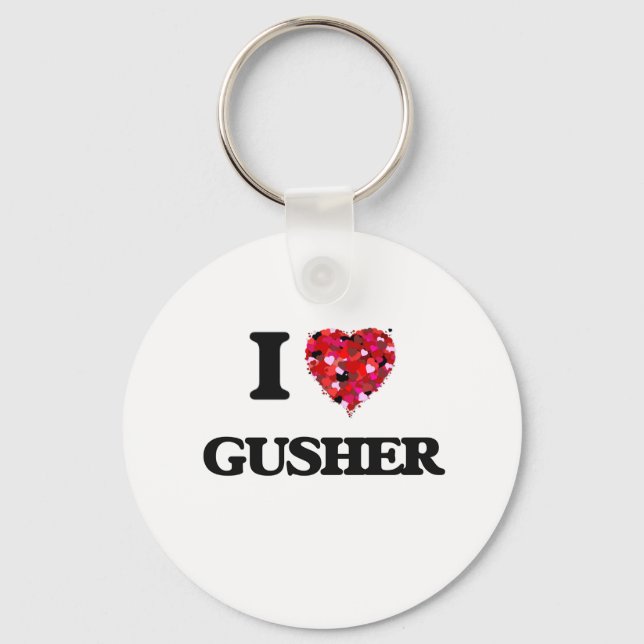 I Love Gusher Key Ring (Front)